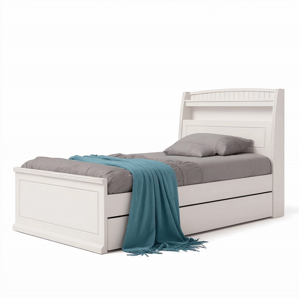 Alicia Bed Frame (Ivory White)