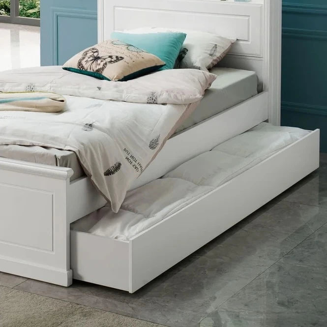 Alicia bed frame - trundle detail