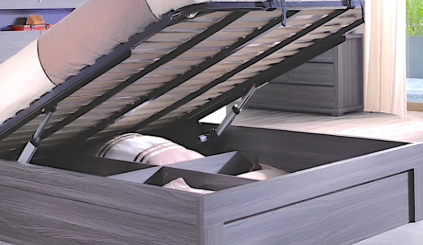 Copenhagen bed with electric lift bed base