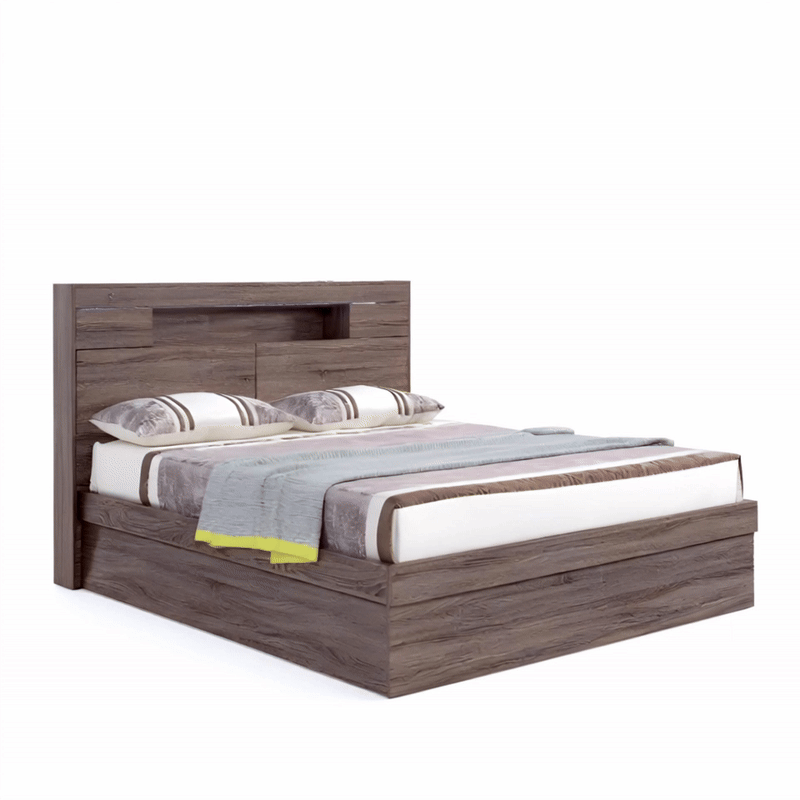 Copenhagen Bed Frame (Walnut, Oak)