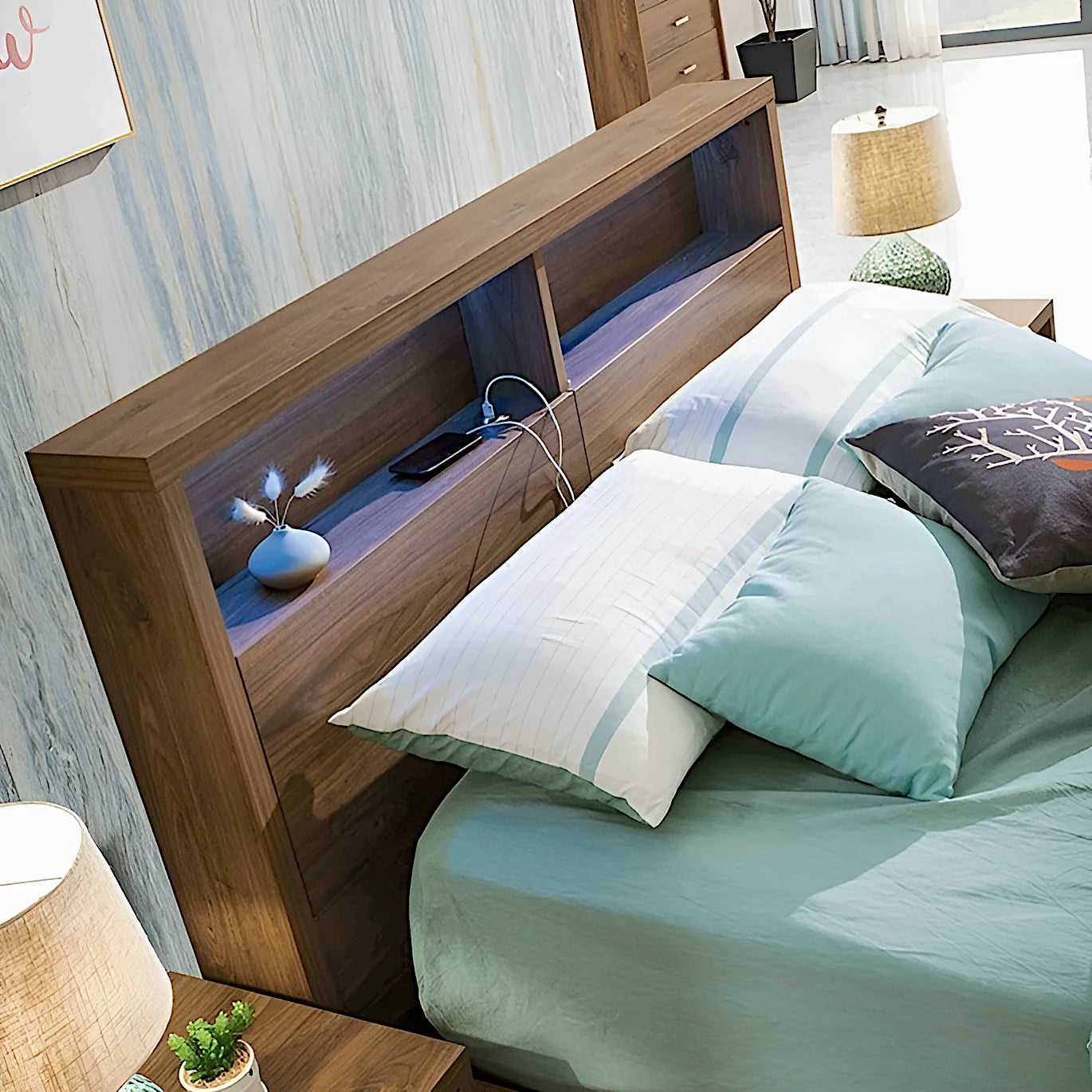 Flinders bed head board details