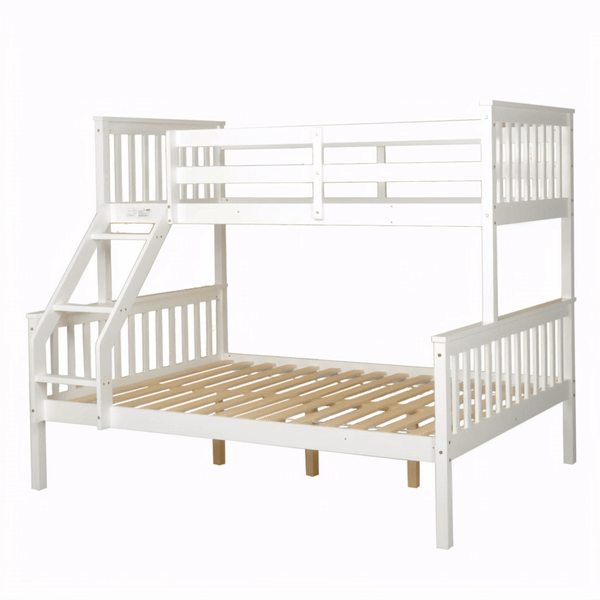 Glebe Single Over Double Oak/White Bunk