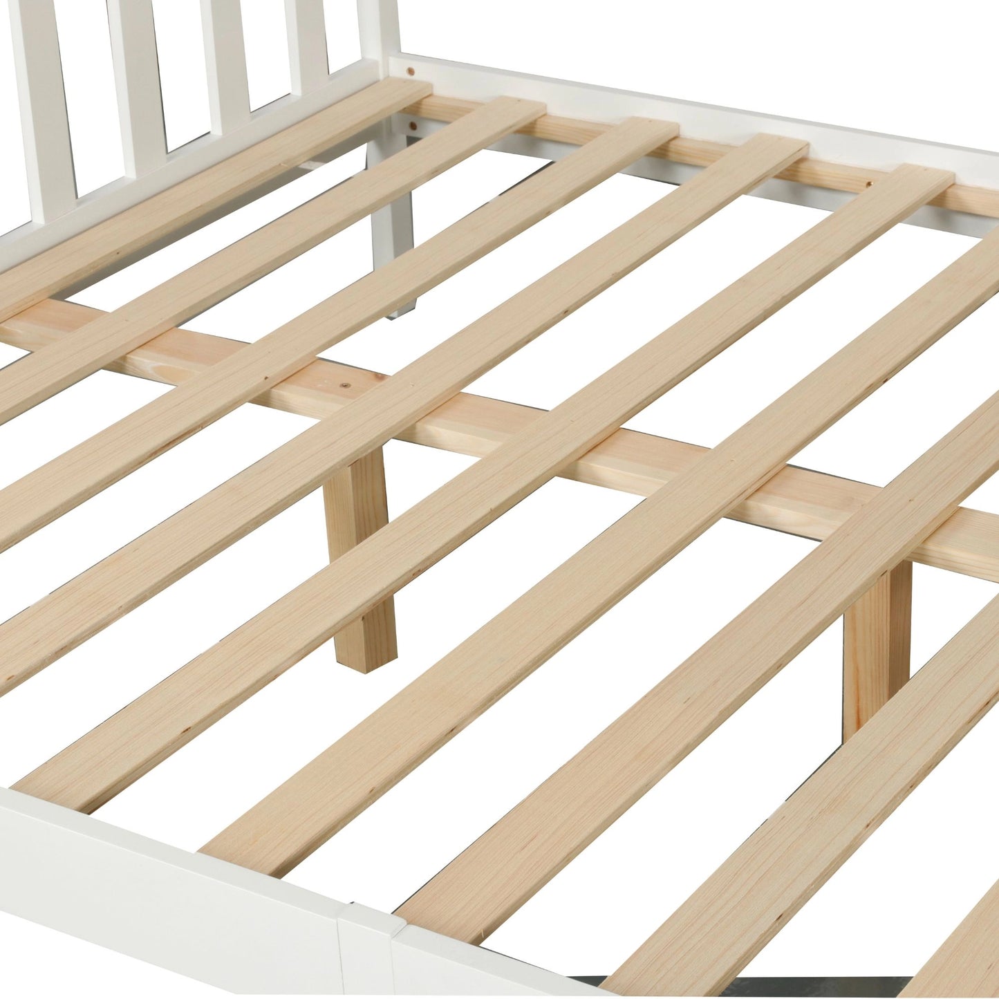 Glebe bed frame in white finish (slats detail)