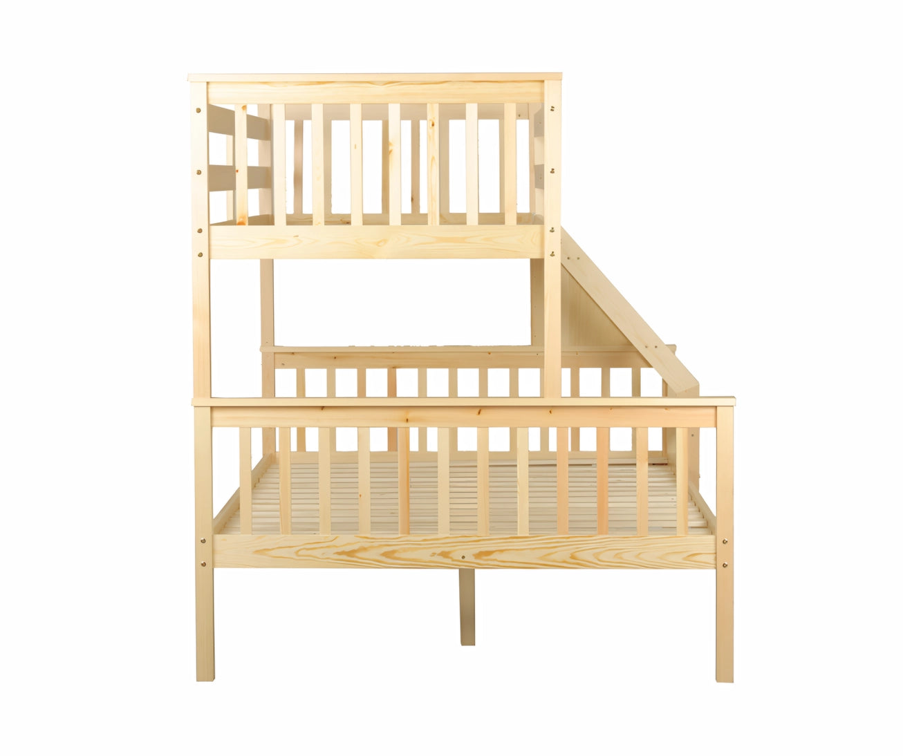 Glebe bunk bed in oak (left view view)