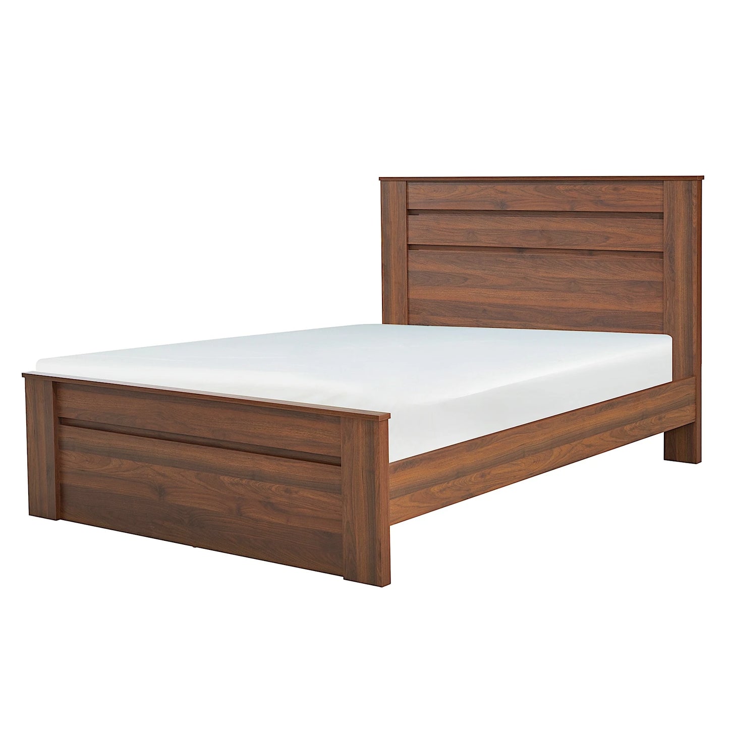 Jason bed frame in walnut - available in double and queen size