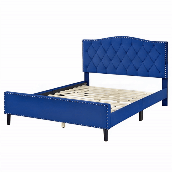 Jessie Bed Frame (Blue Velvet)
