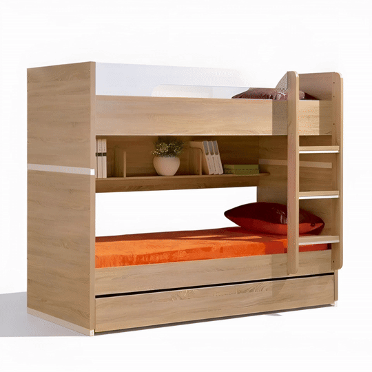 Magic Bunk Bed with Trundle | Vintage Oak