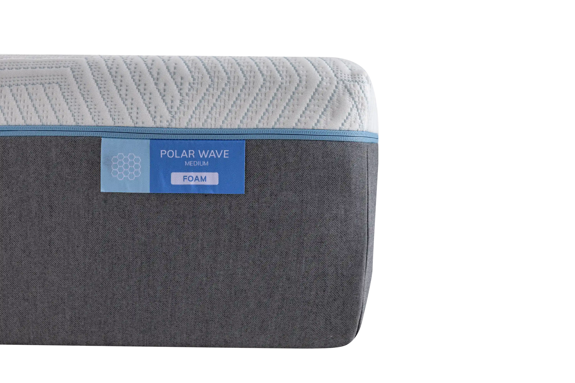 Polar wave foam mattress label