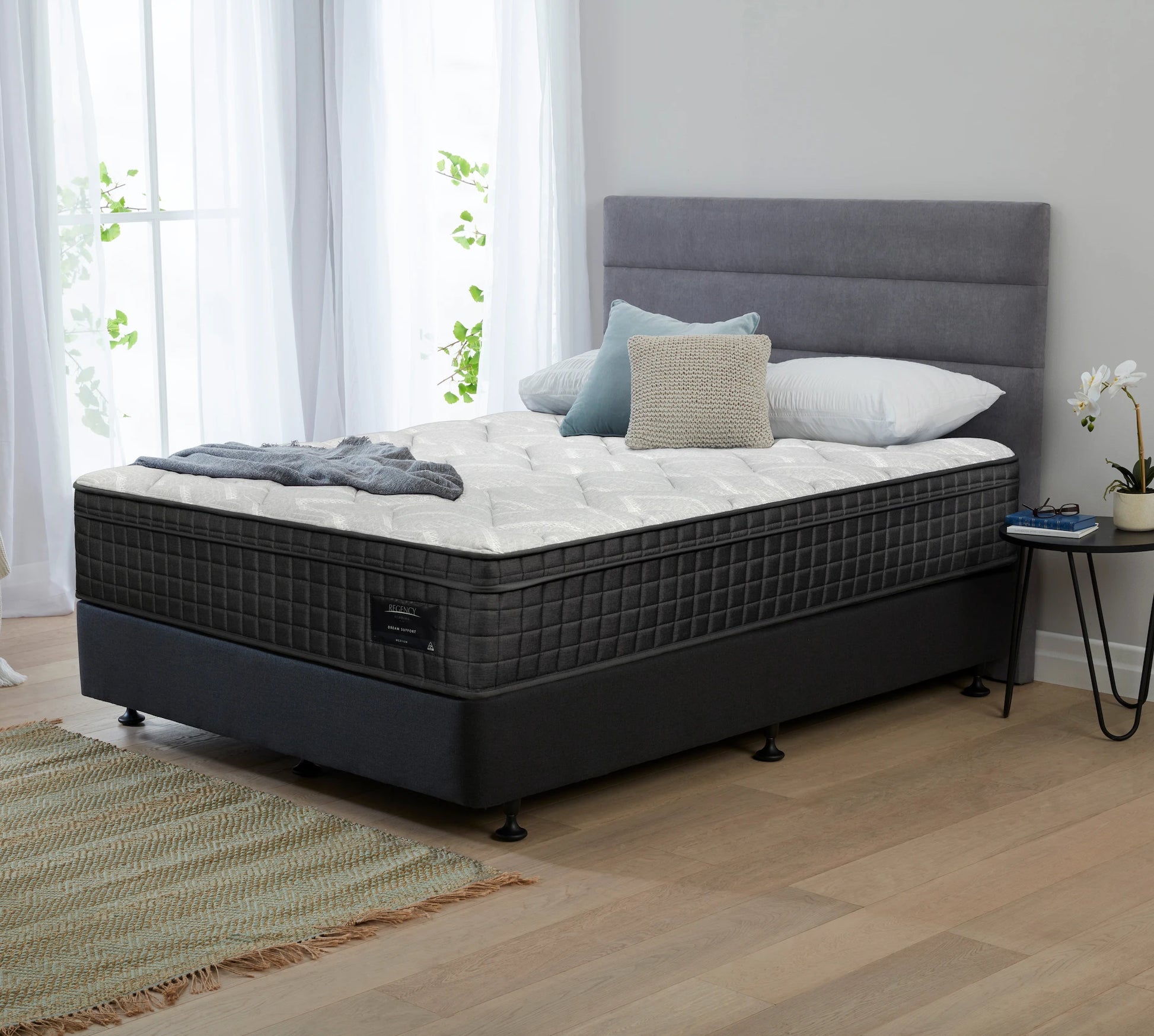 Rendered regency dream support mattress side