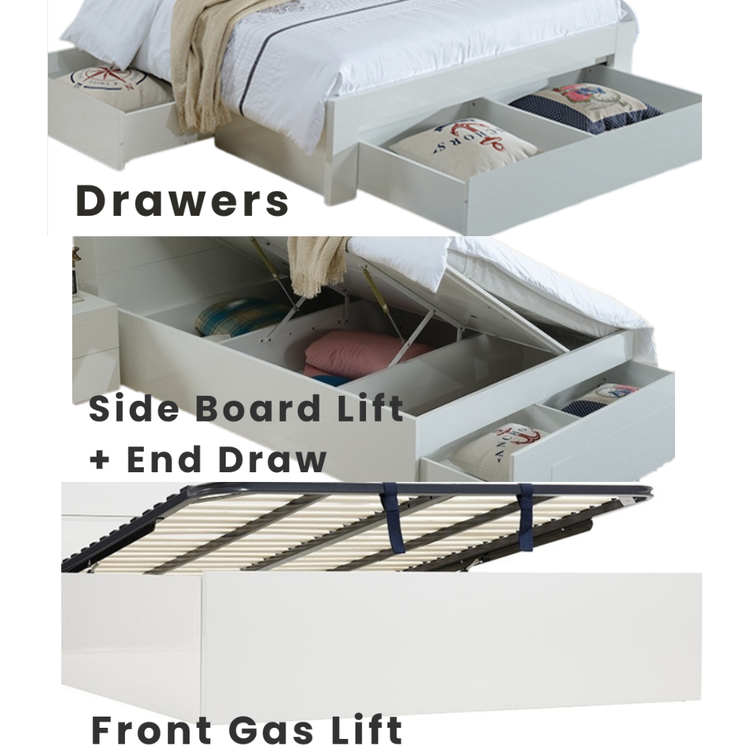 Storage option types of beds