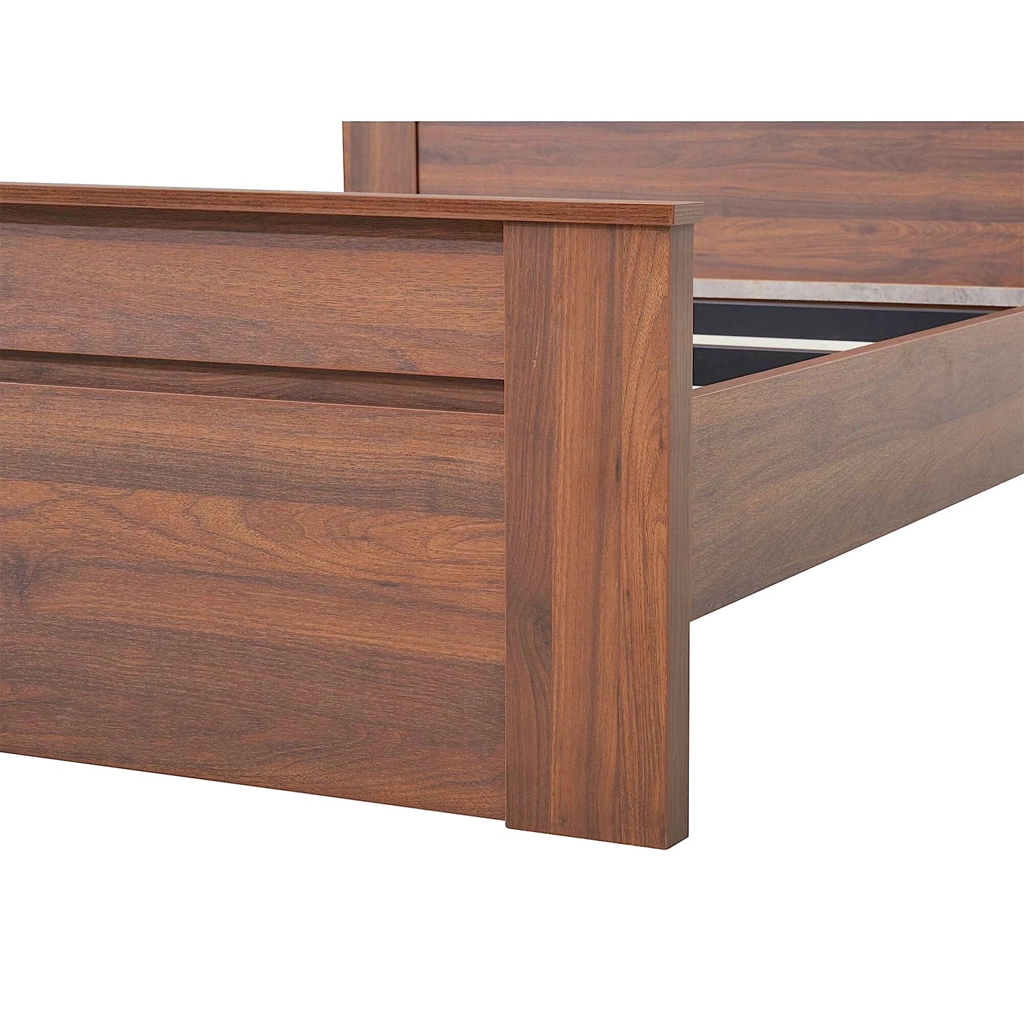 Jason bed frame in walnut