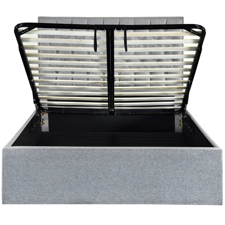 William bed frame - gas lift front view