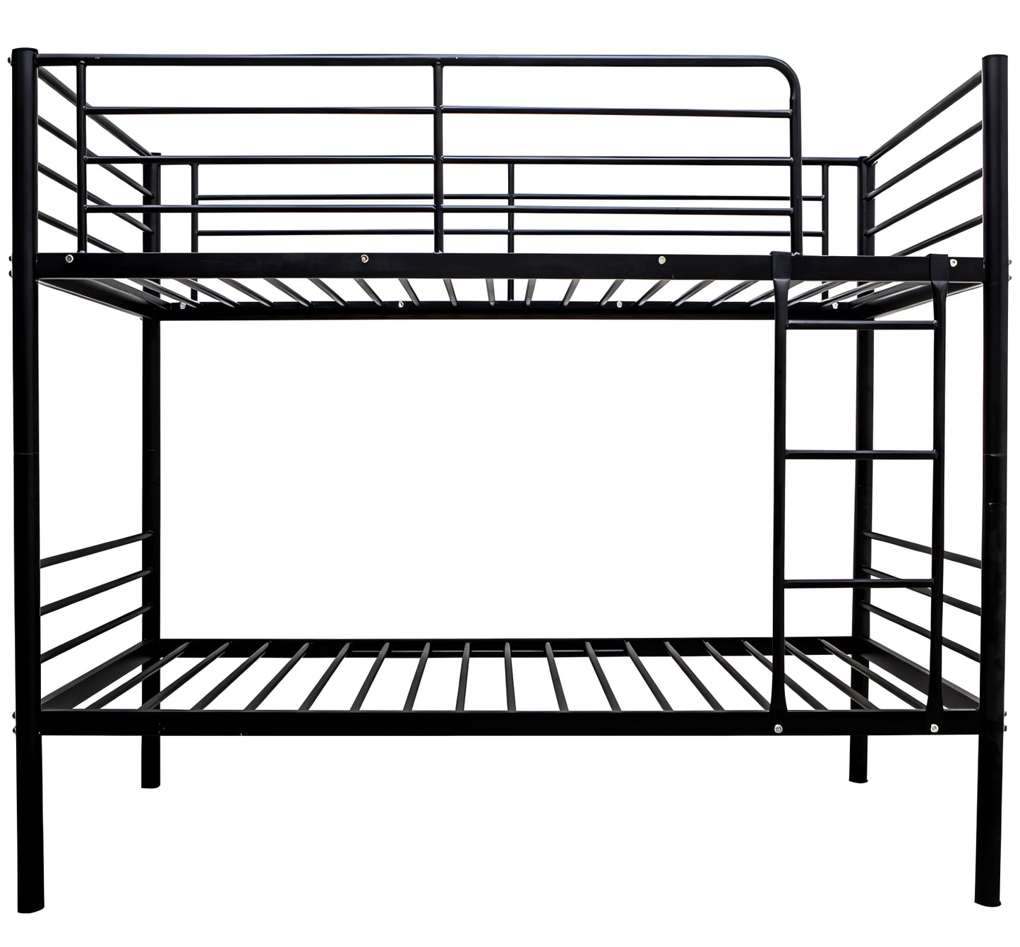 City metal bunk bed in black