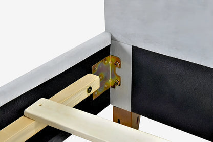 Angela bed frame (slats and bracket close view details)