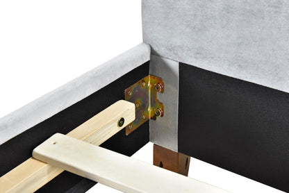 angela bed frame slats close up