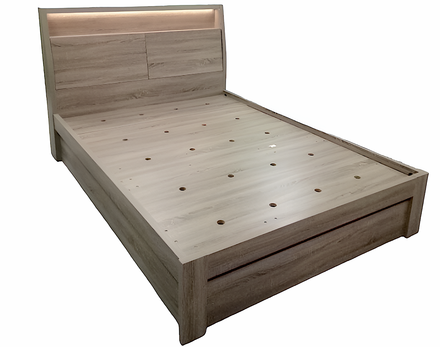Boston bed frame with sturdy flat board to support any mattress - this design is built to last for a long time
