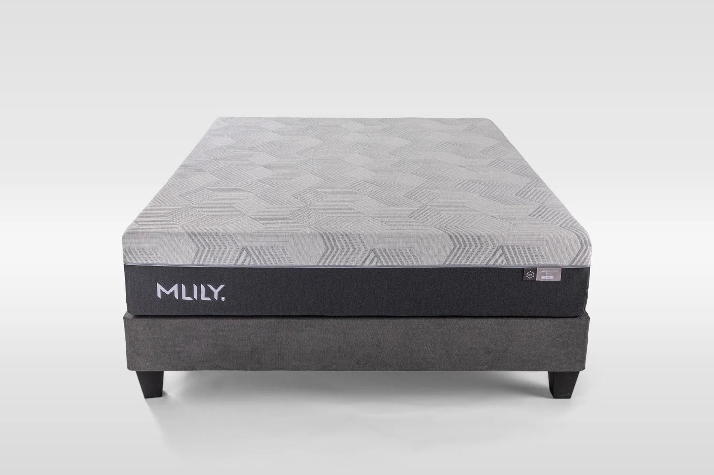 Carbon cool mattress with base front view
