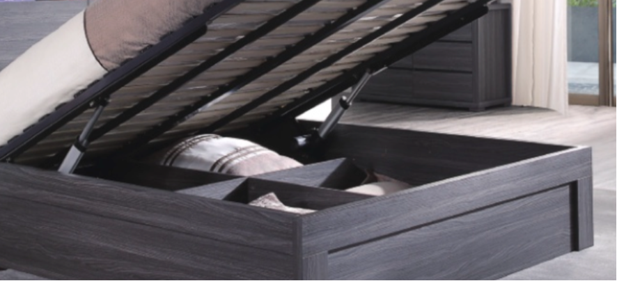 Electric Lift design, walnut, Oak, storage bed image