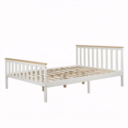Glebe Solid Pine Bed Frame (White)