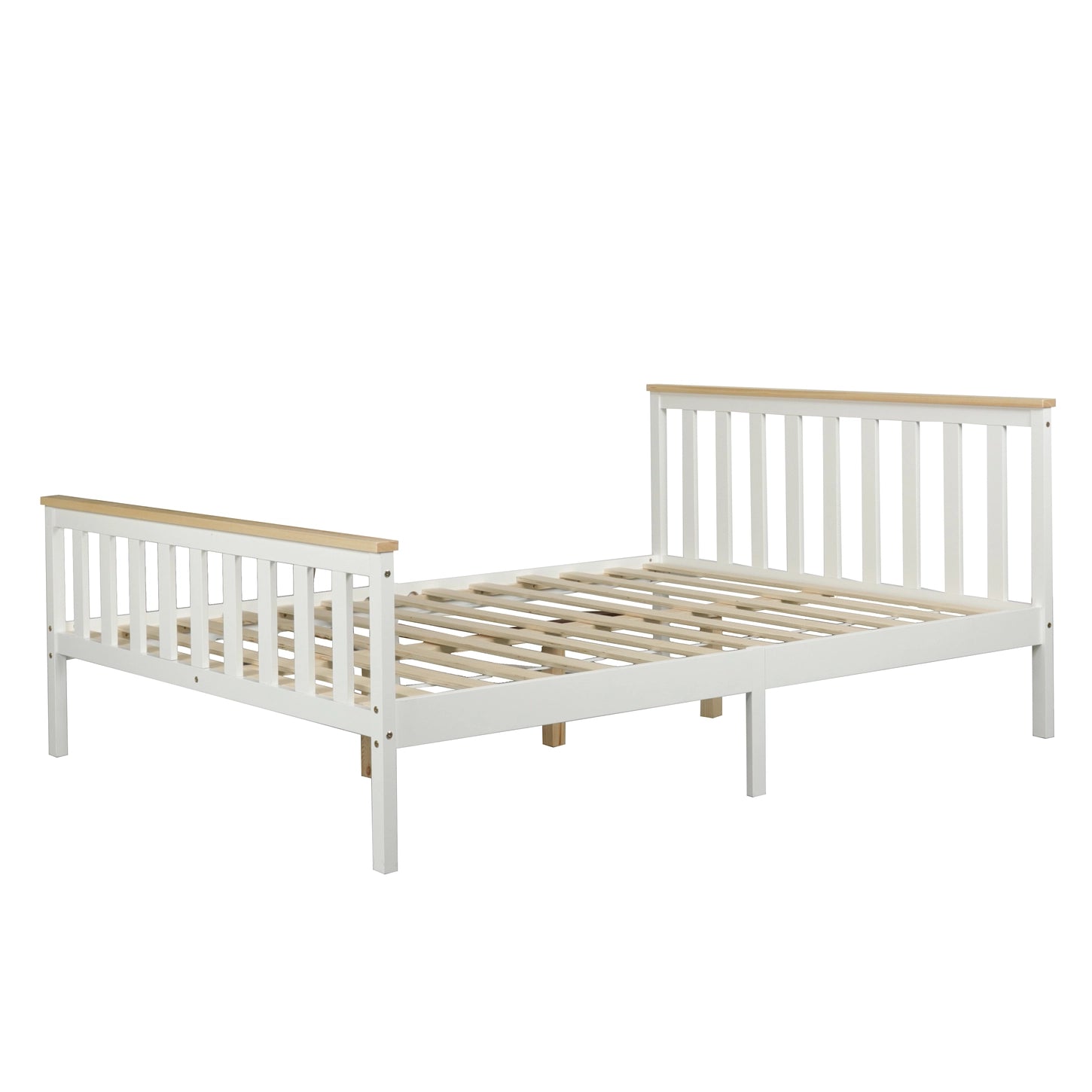 Glebe bed frame in white finish - available in single, king single, double and queen size