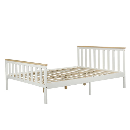 Glebe bed frame in white finish - available in single, king single, double and queen size