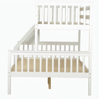 Glebe bunk bed in white (side view)