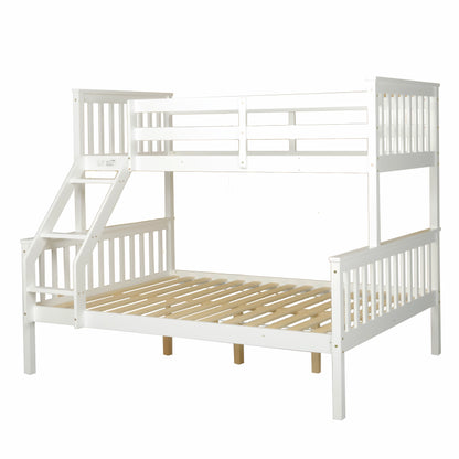 Glebe bunk bed in white - single over double bunk