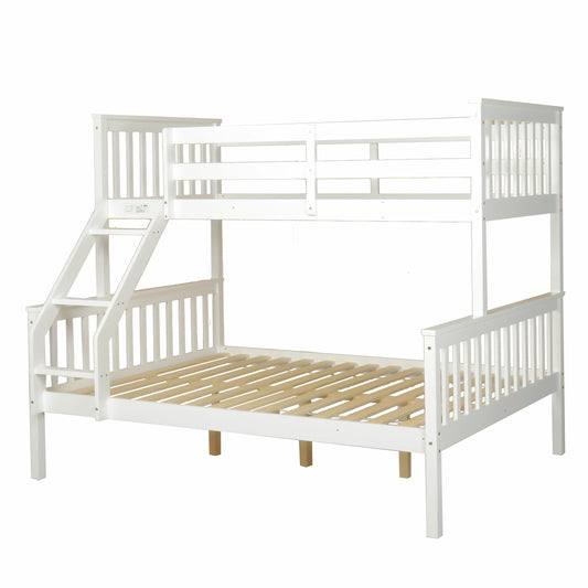 Glebe bunk bed in white - single over double bunk