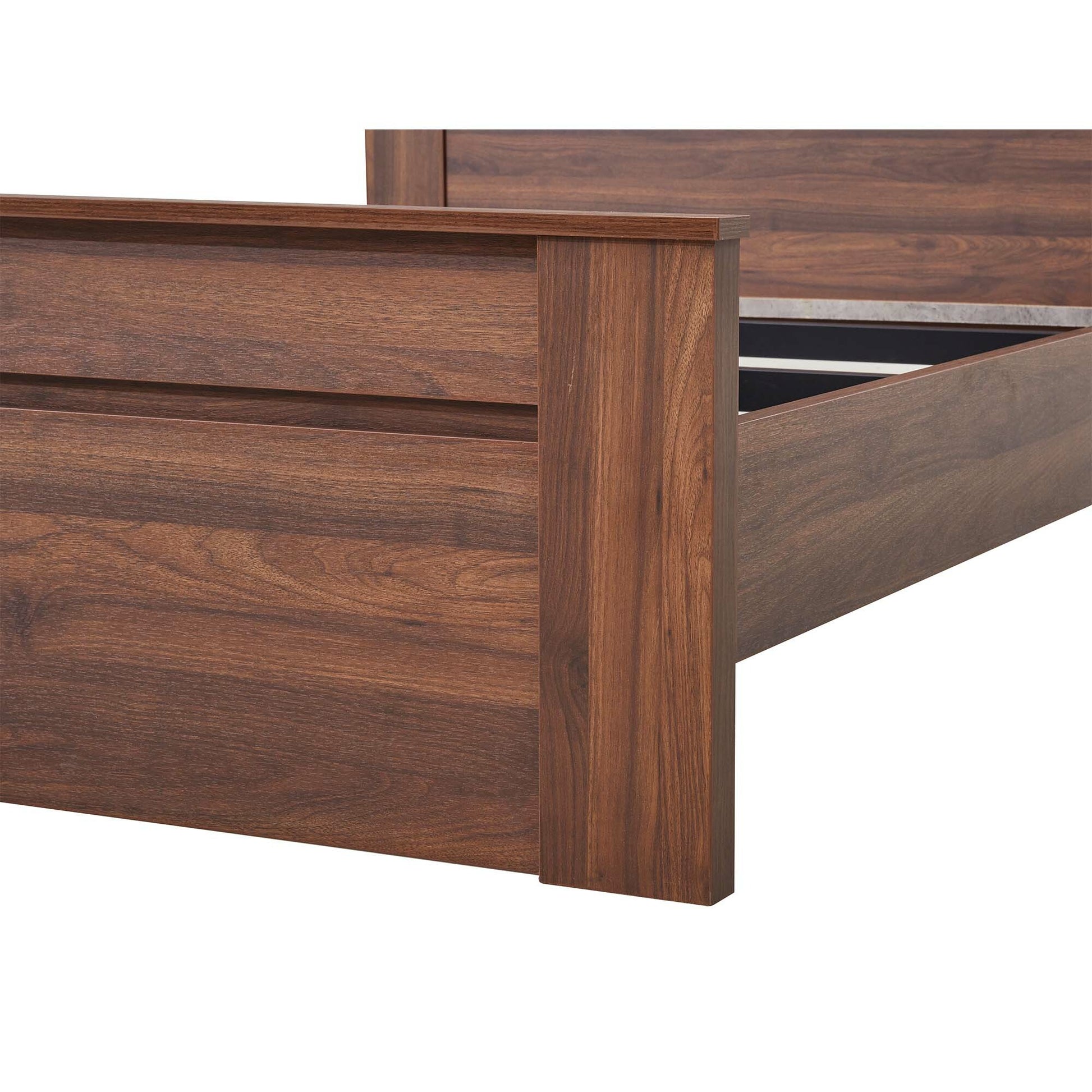 jason bed walnut foot end or end penal close up