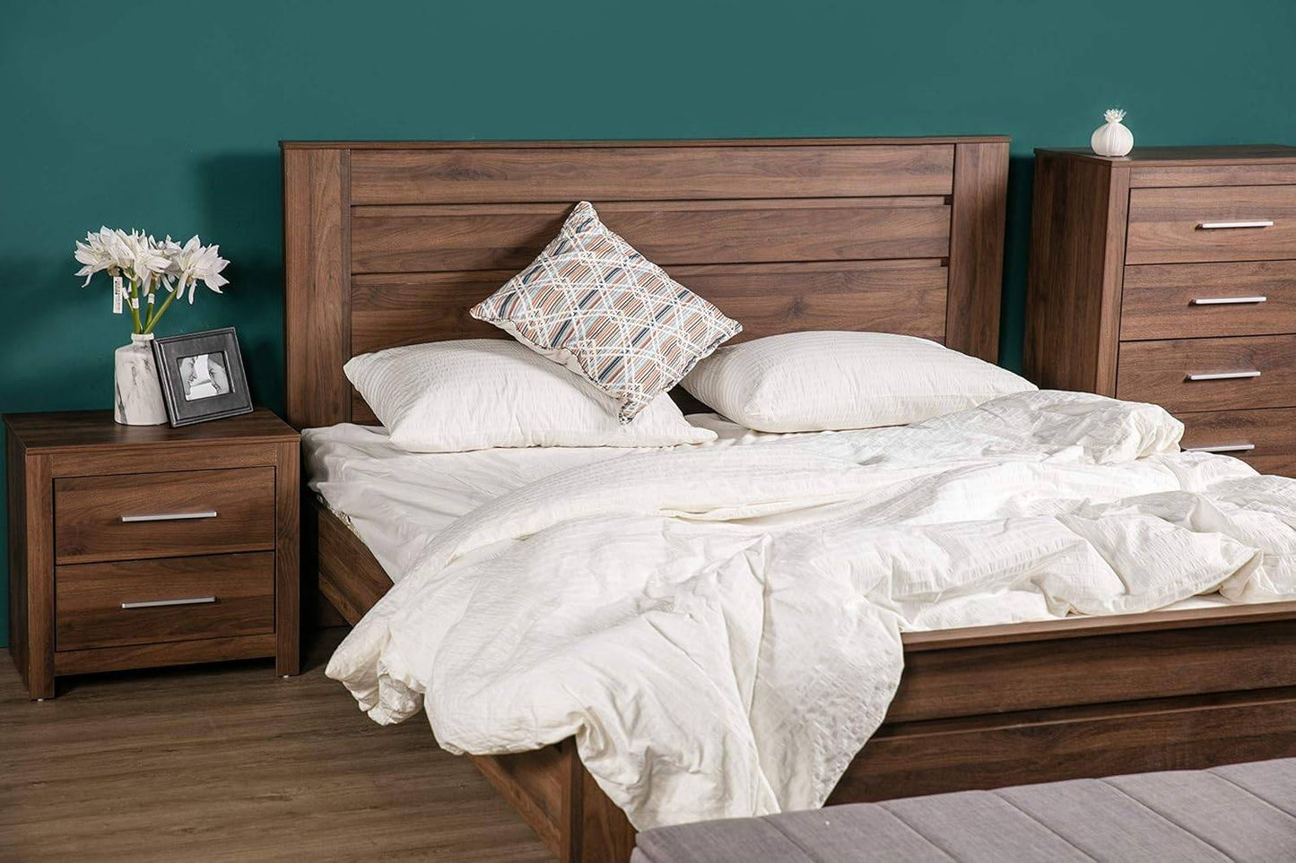 jason queen bed walnut jason bedside walnut jason tallboy walnut details