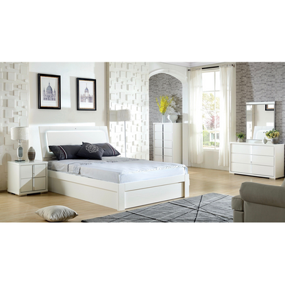 manhattan double bed queen bed king bed gloss white