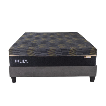 Mlily copper vital mattress on bed base front view