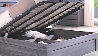 paris queen bed with electric lift bed storage