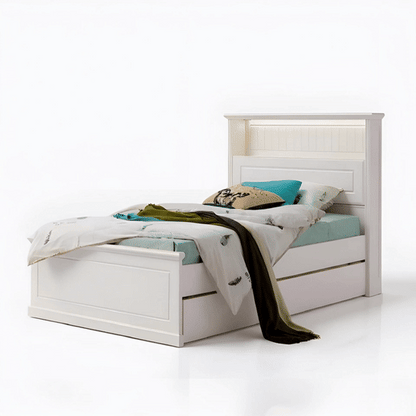 Vangogh Bed Frame (Ivory White)