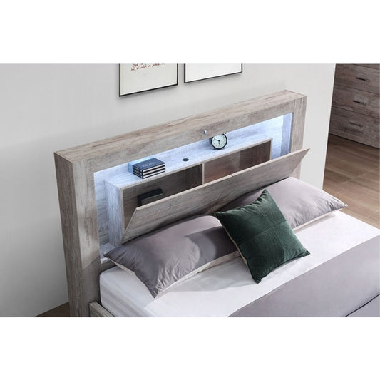 victoria storage bedhead LED light storage