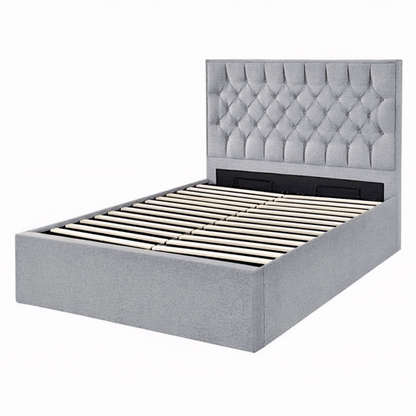 William Gas Lift Bed Frame - Grey