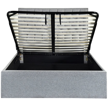 William bed frame - gas lift front view