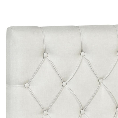 Andy bedhead fabric, cream, beige colour closeup look
