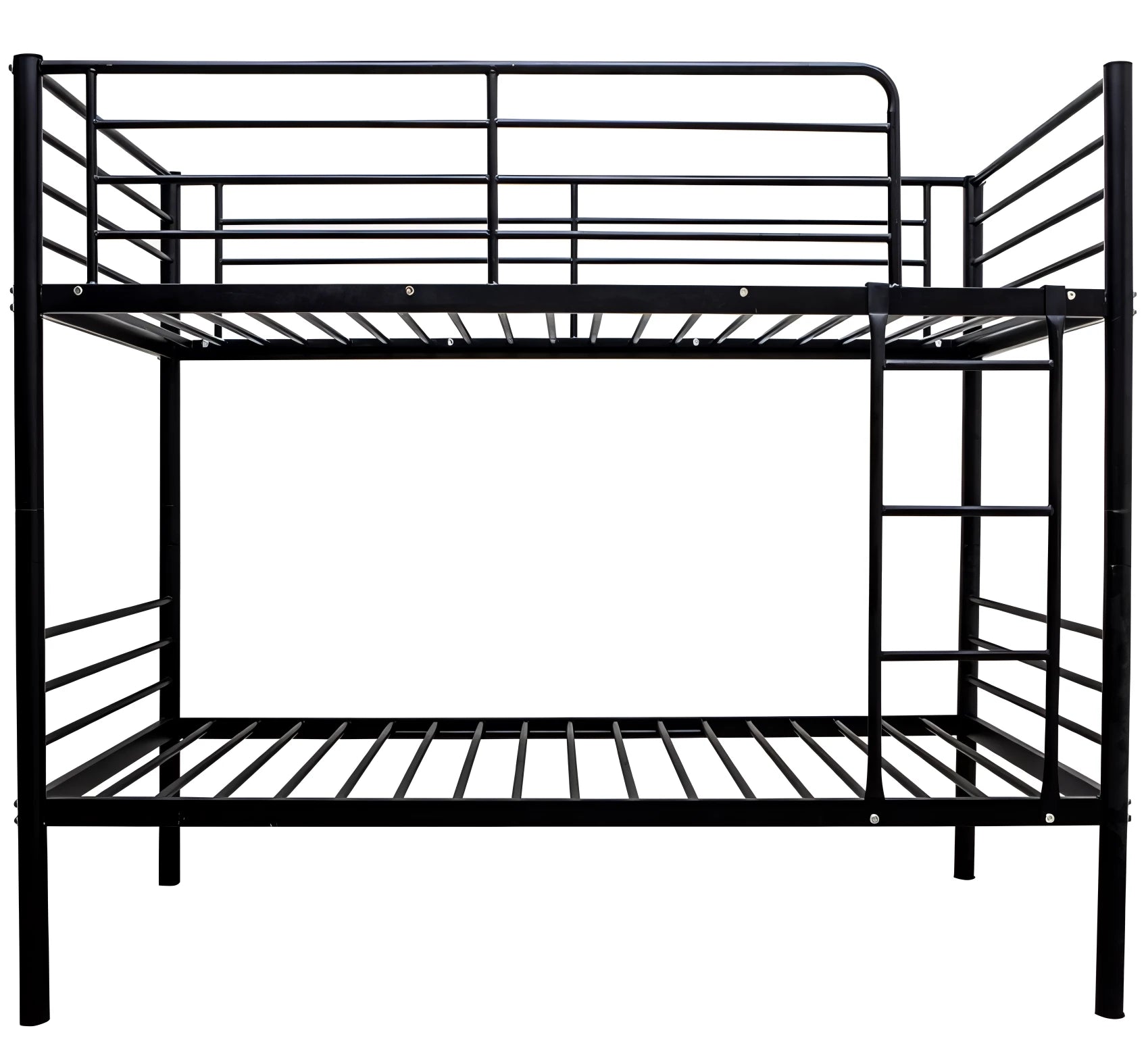 City metal bunk bed in black