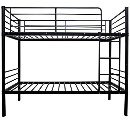 City metal bunk bed in black