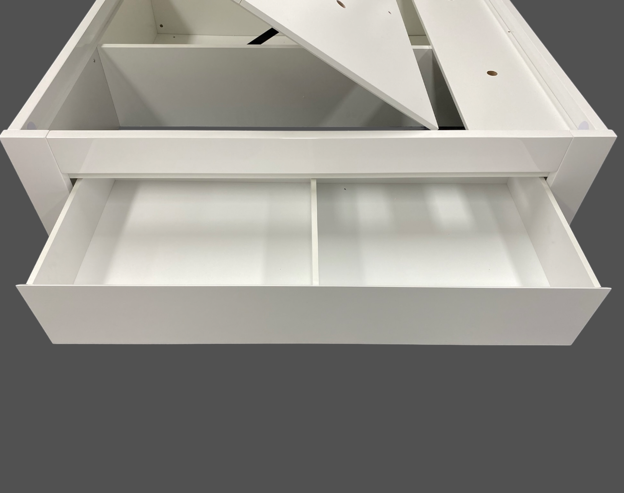 gloss white big end drawer 