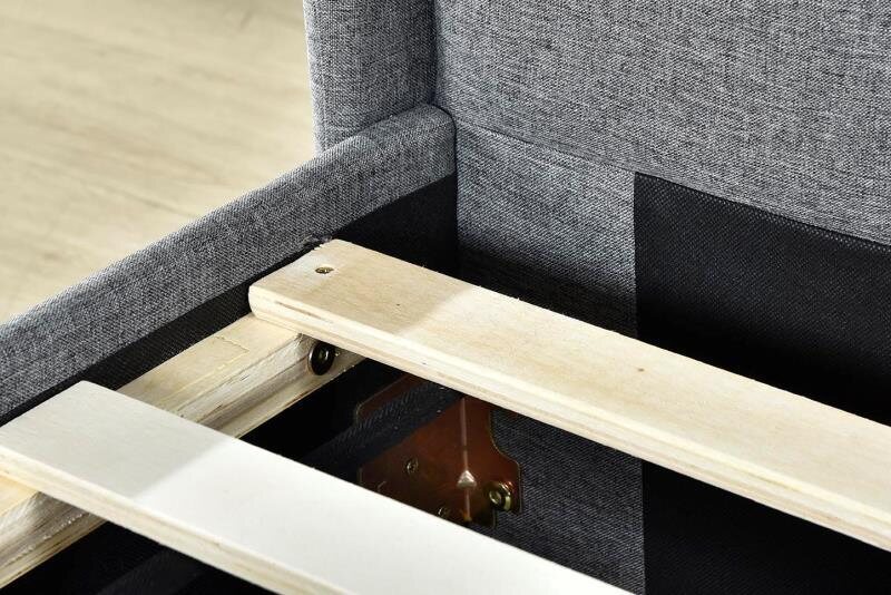henry bed frame slats close up look