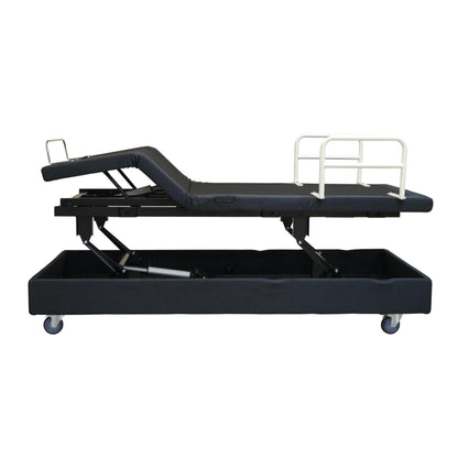 iActive adjustable lift bed king single feet tilt up position side view