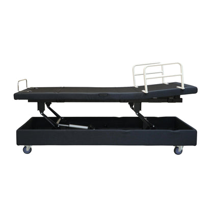 iActive hilo adjustable lift bed king single side view