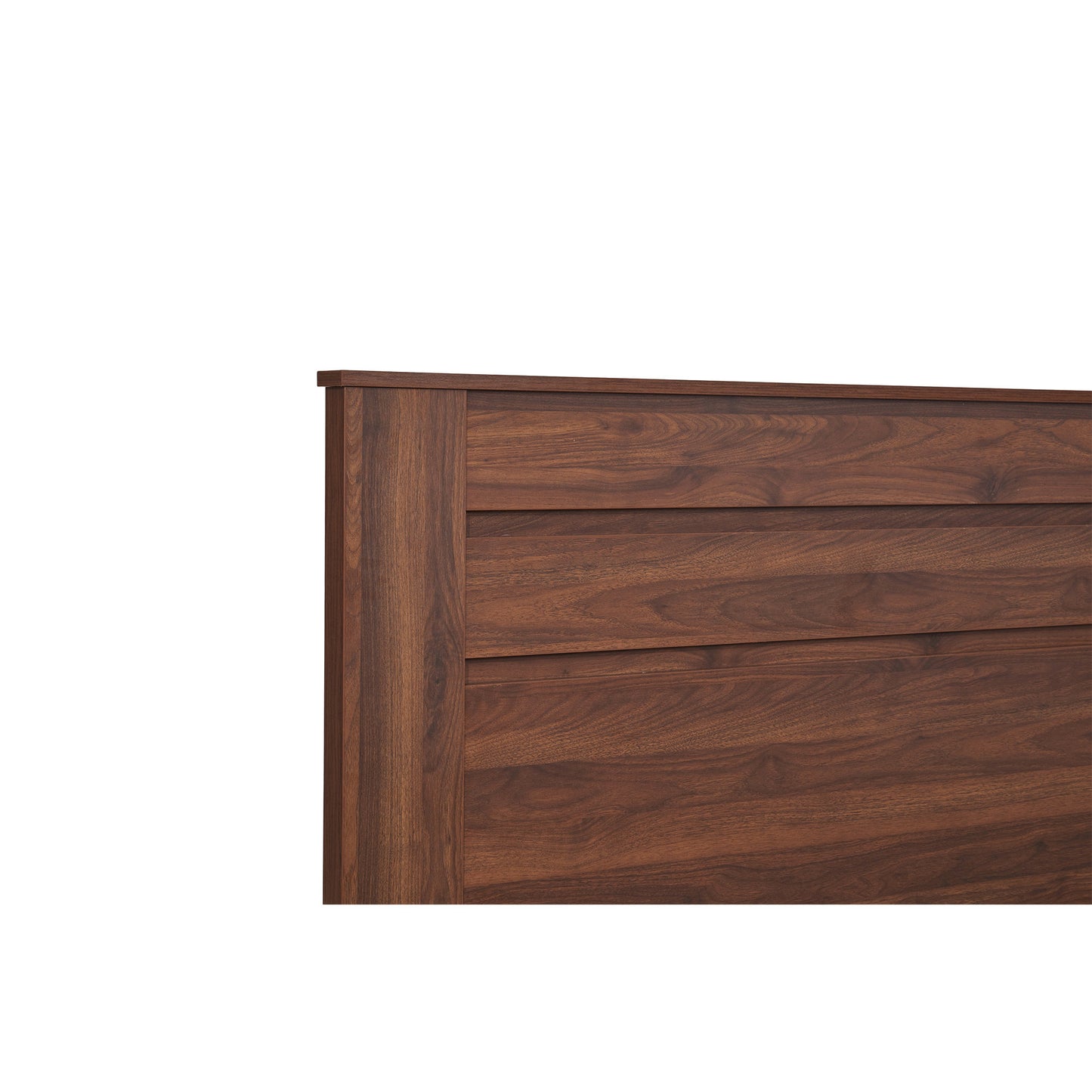 jason bedhead or headboard walnut close up look