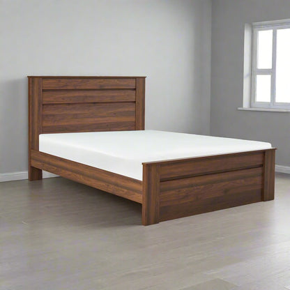 jason walnut double bed, cheap bed