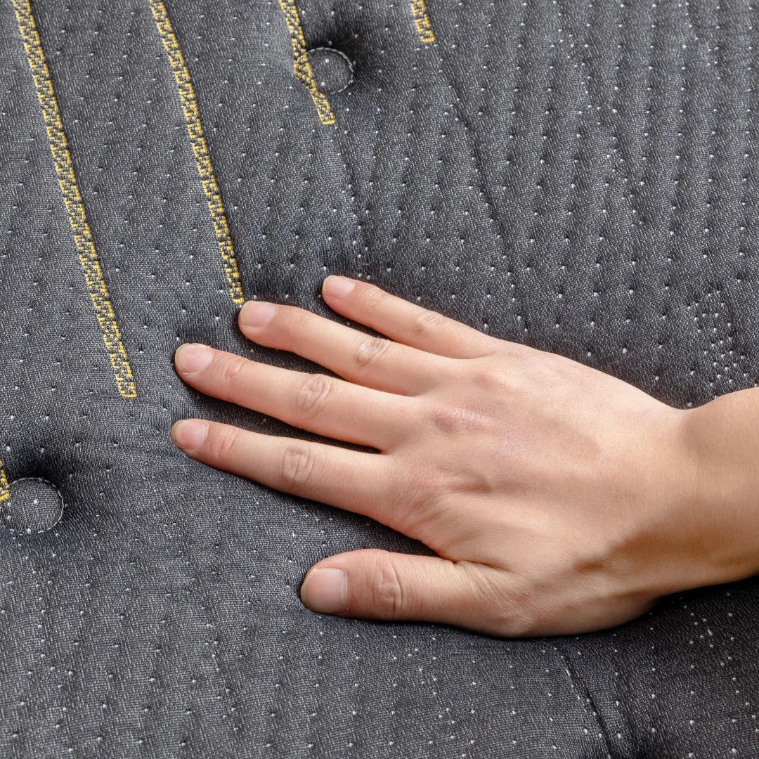 mlily onxy medium mattress fabric close up detail