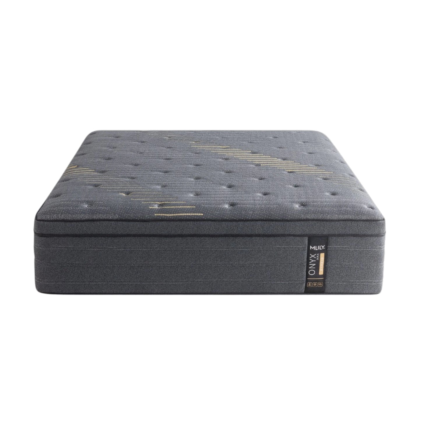 mlily onxy plush queen mattress front view