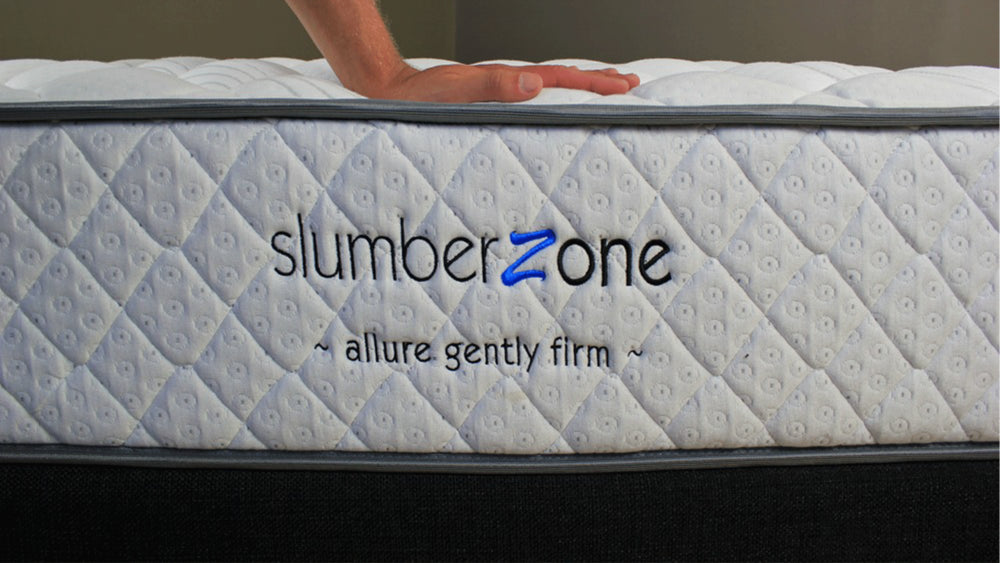 Slumberzone allure gently firm mattress with 5 zone support for back sleeper