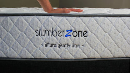 Slumberzone allure gently firm mattress with 5 zone support for back sleeper